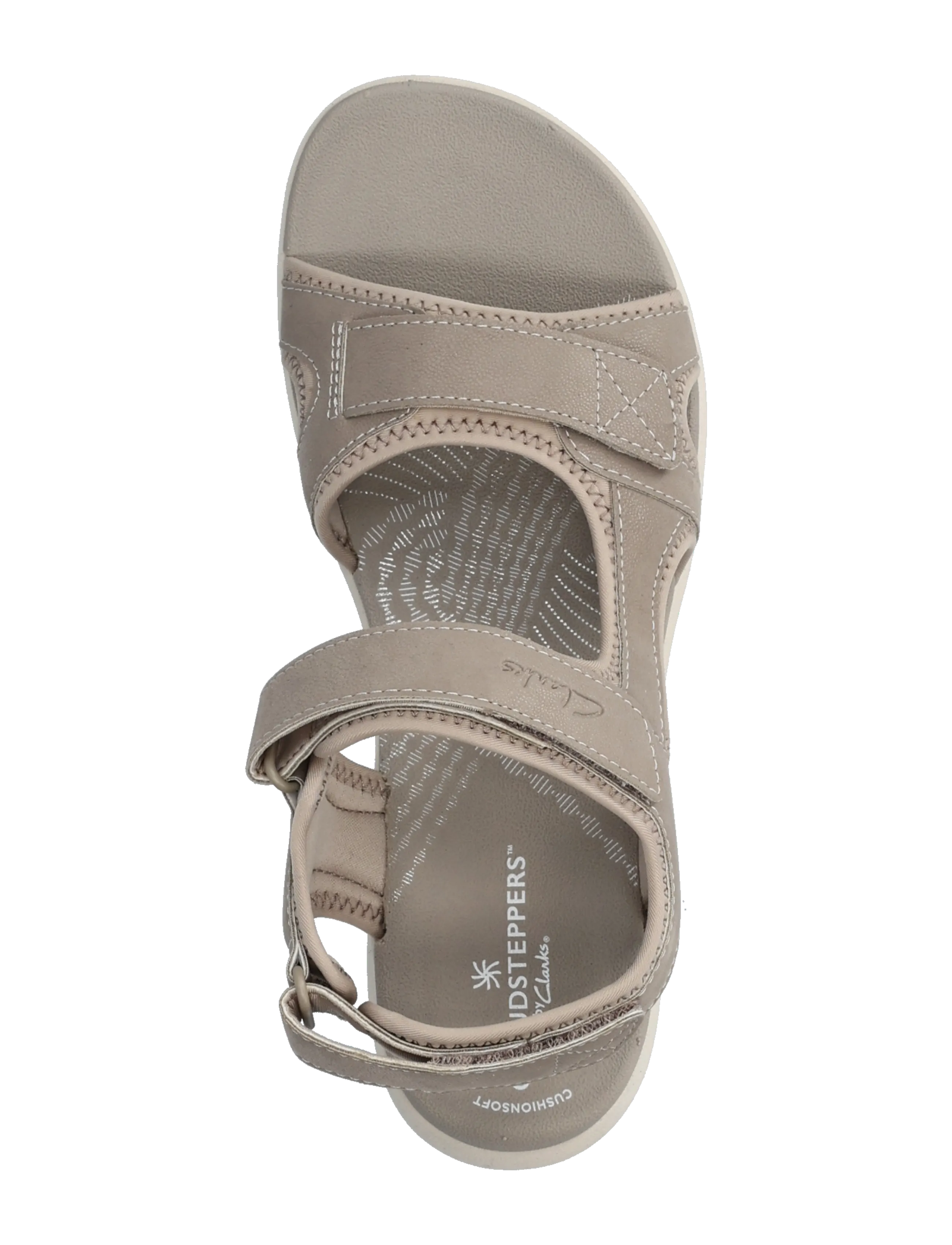 Clarks - Mira Bay D - płaskie sandały - stone - 3