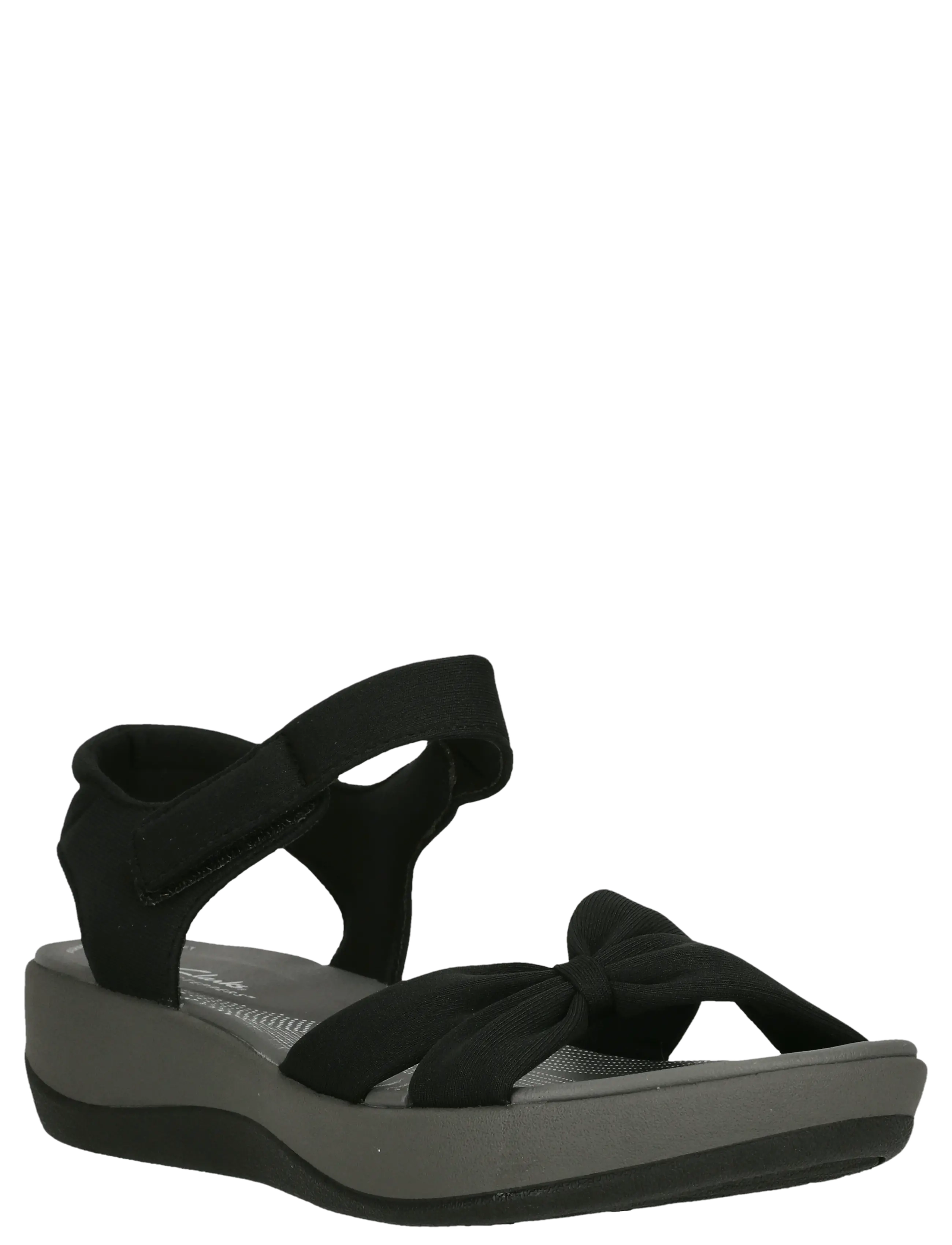 Clarks Arla Shore, Kvinder, Knytedetalje Kilehæl Sandaler, Sort, Str: 39