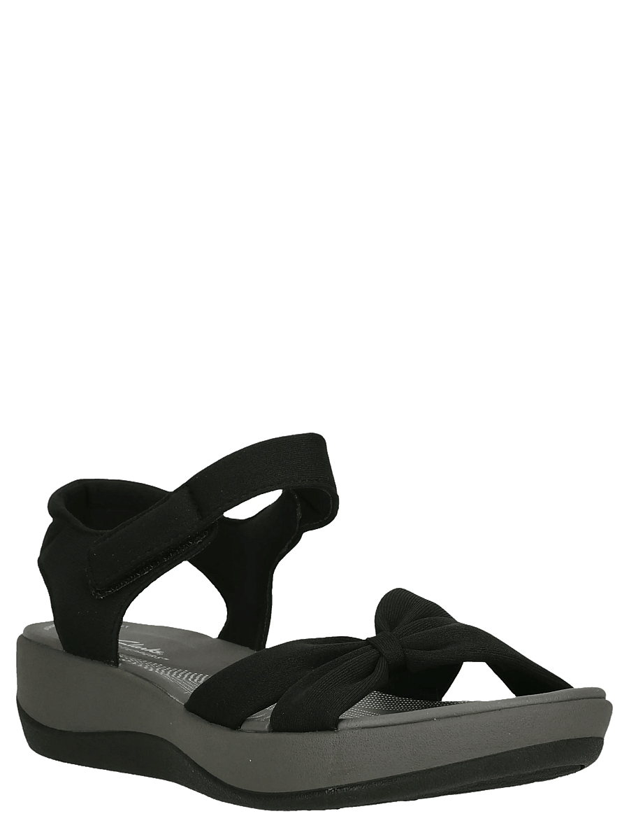 Clarks - Arla Shore - platformsandaler - black textile - 0