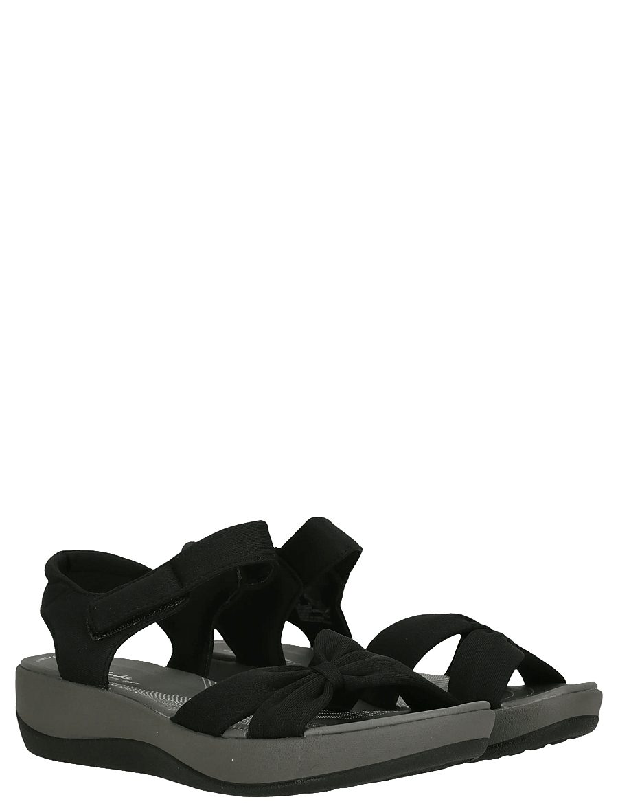Clarks - Arla Shore - platformsandaler - black textile - 1