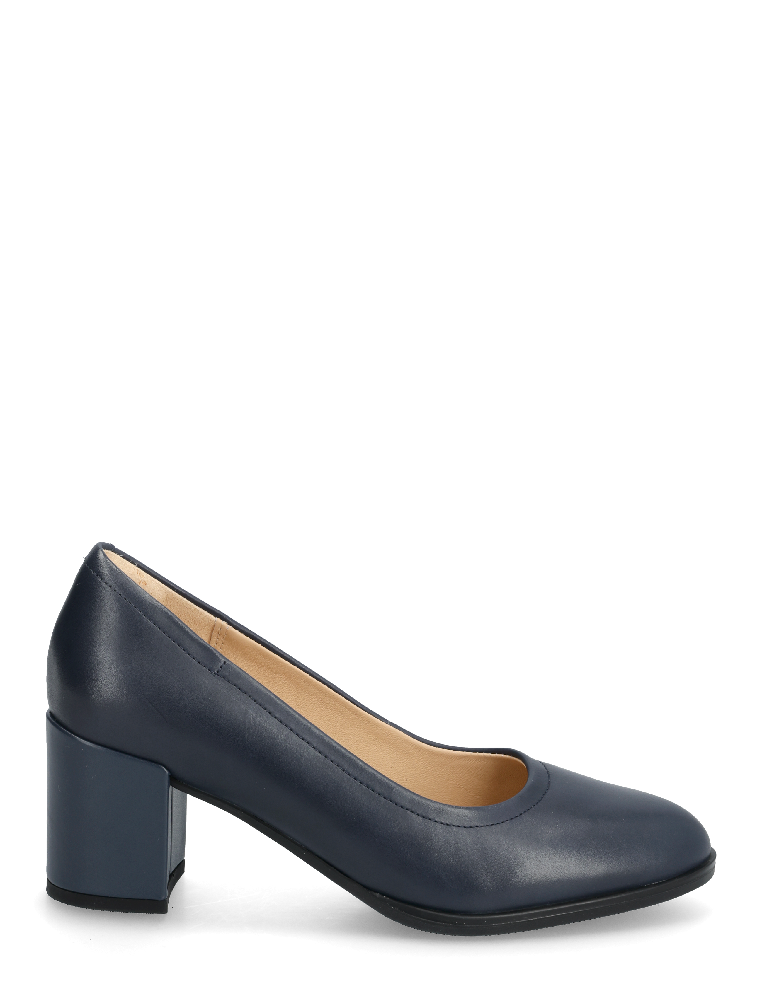 Clarks - Freva55 Court - navy leather - 1
