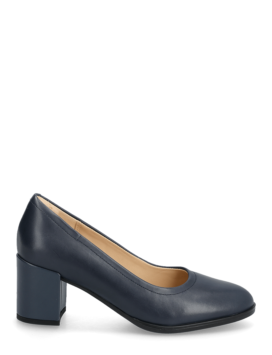 Clarks - Freva55 Court - navy leather - 1