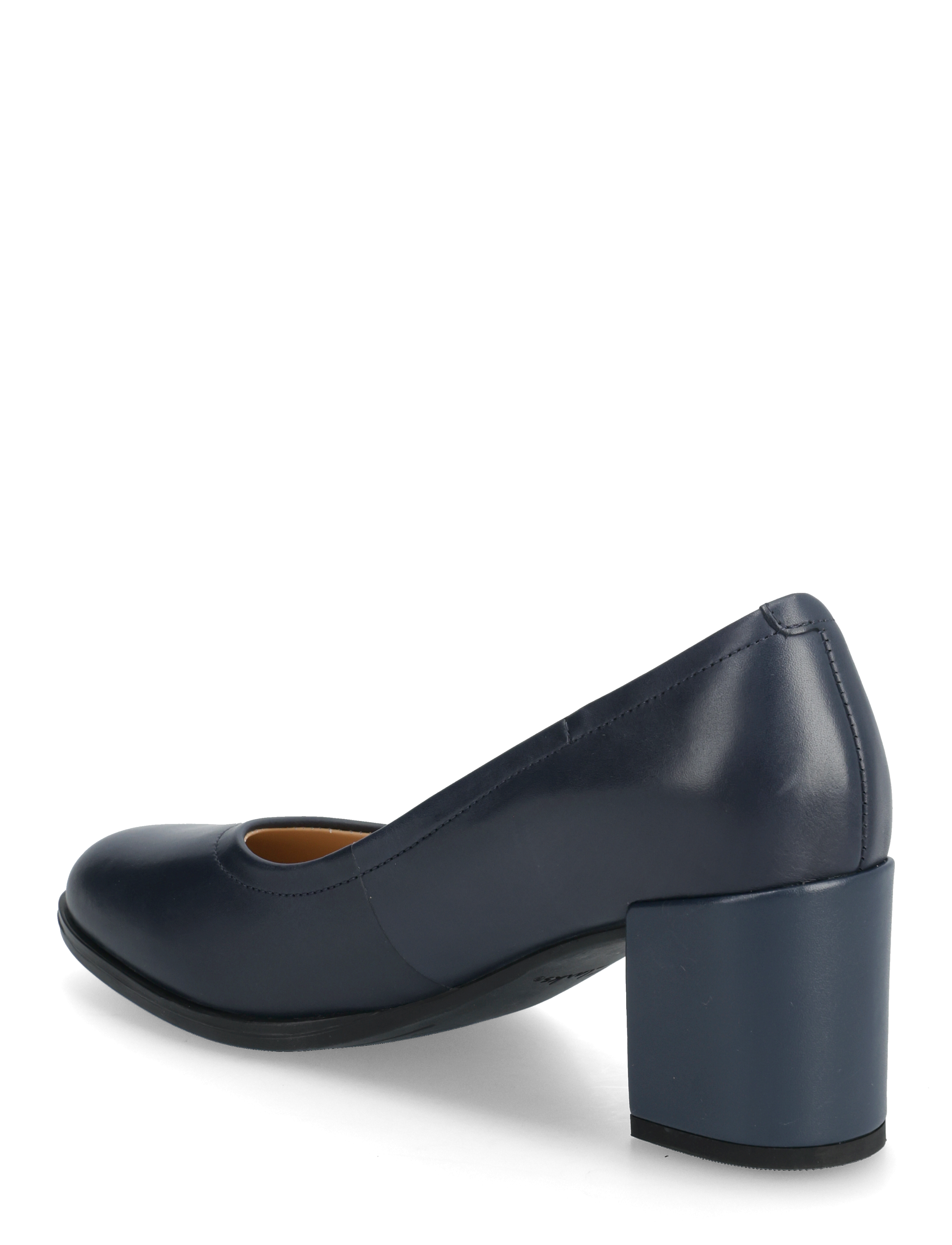 Clarks - Freva55 Court - navy leather - 2