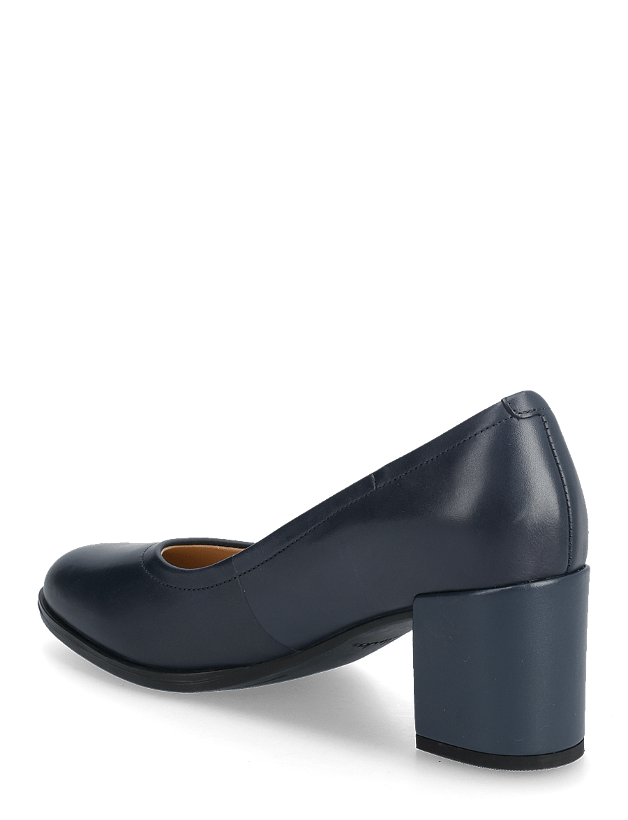 Clarks - Freva55 Court - navy leather - 2