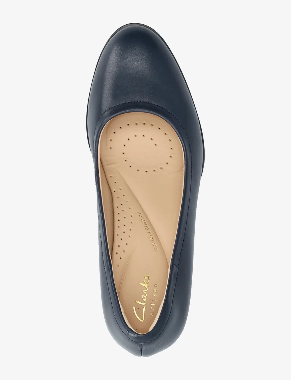 Clarks - Freva55 Court - pumps - navy leather - 3