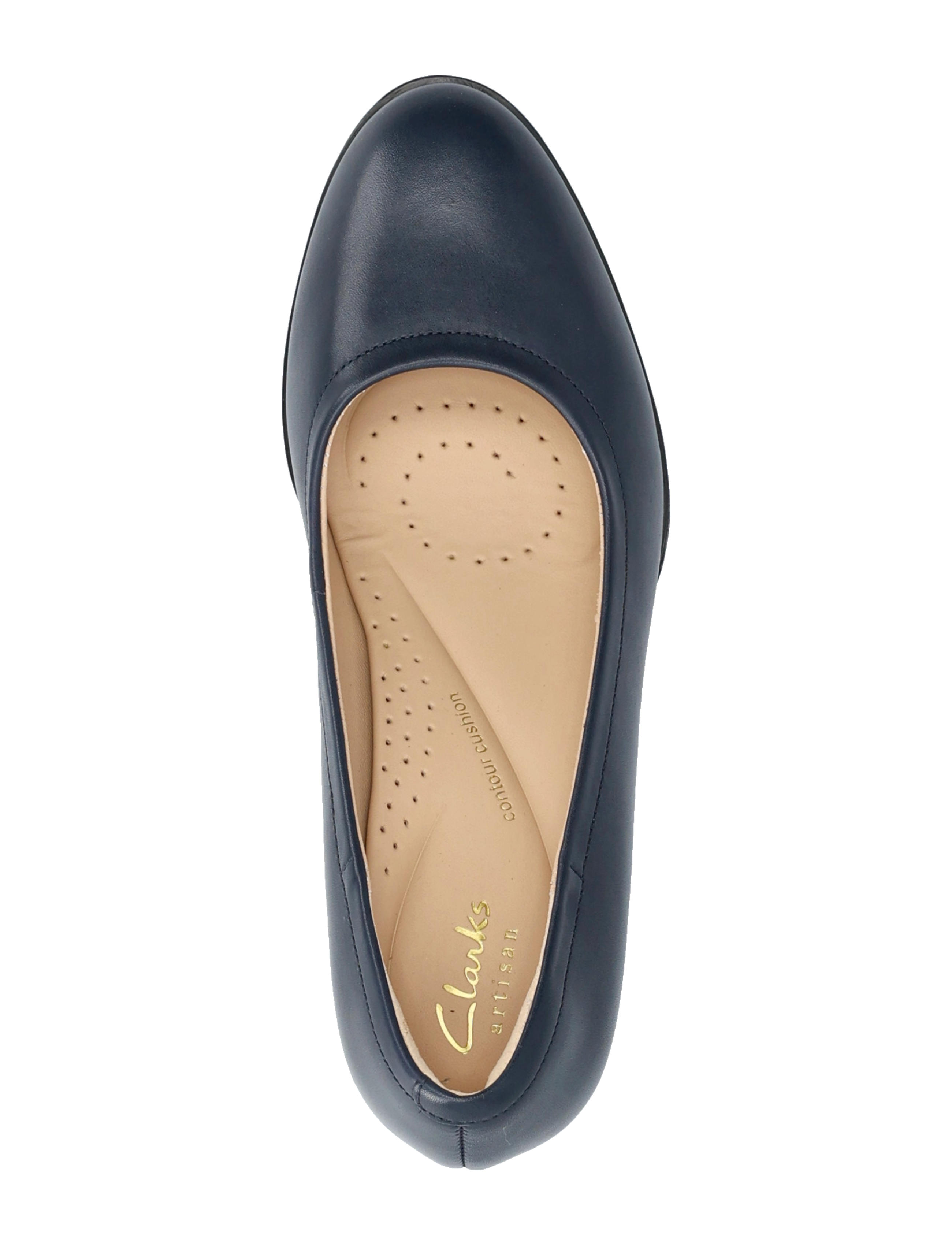 Clarks - Freva55 Court - navy leather - 3
