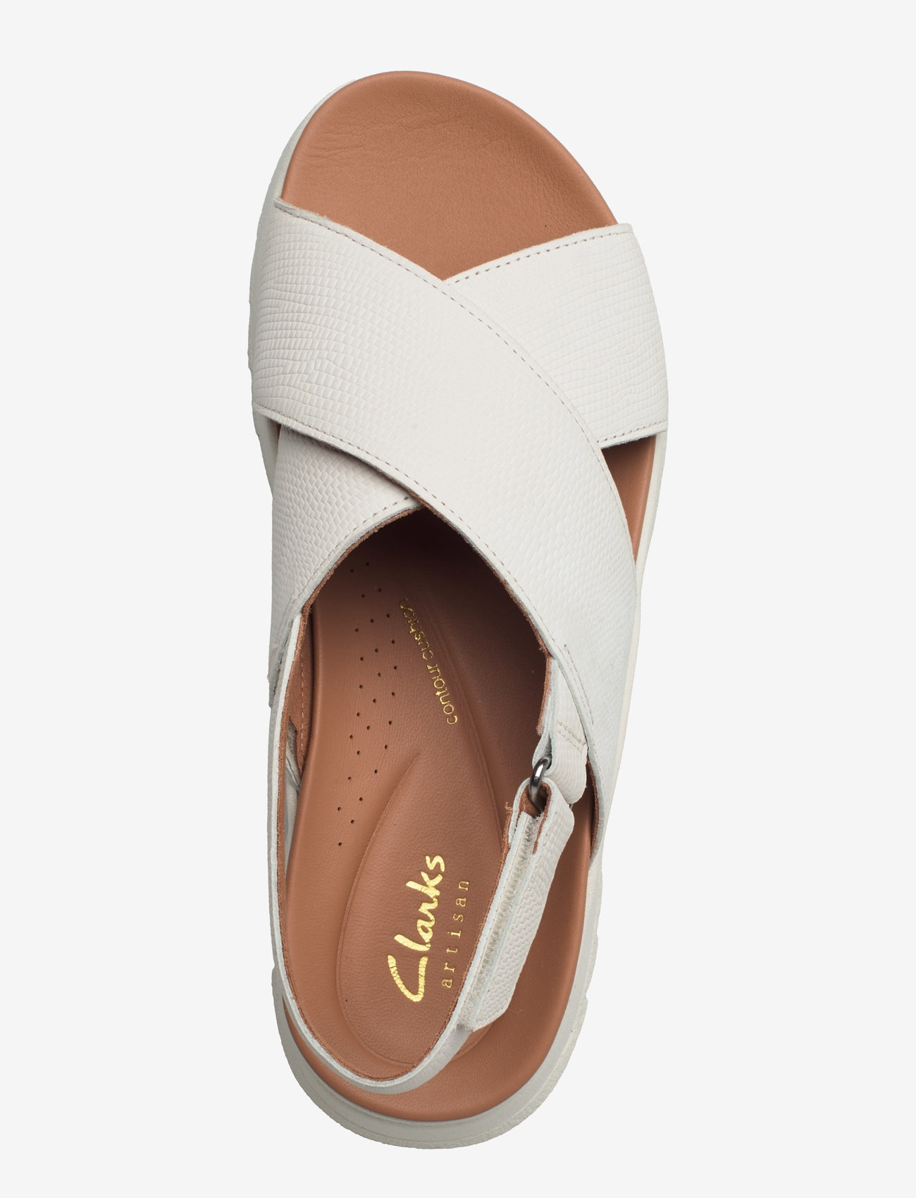 Clarks - DashLite Wish D - kontsata sandaalid - off white combi - 3