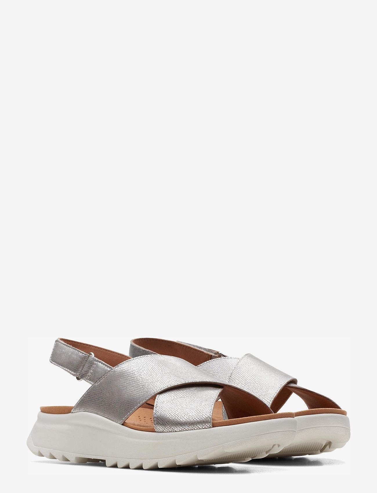 Clarks - DashLite Wish D - kontsata sandaalid - silver metallic - 0