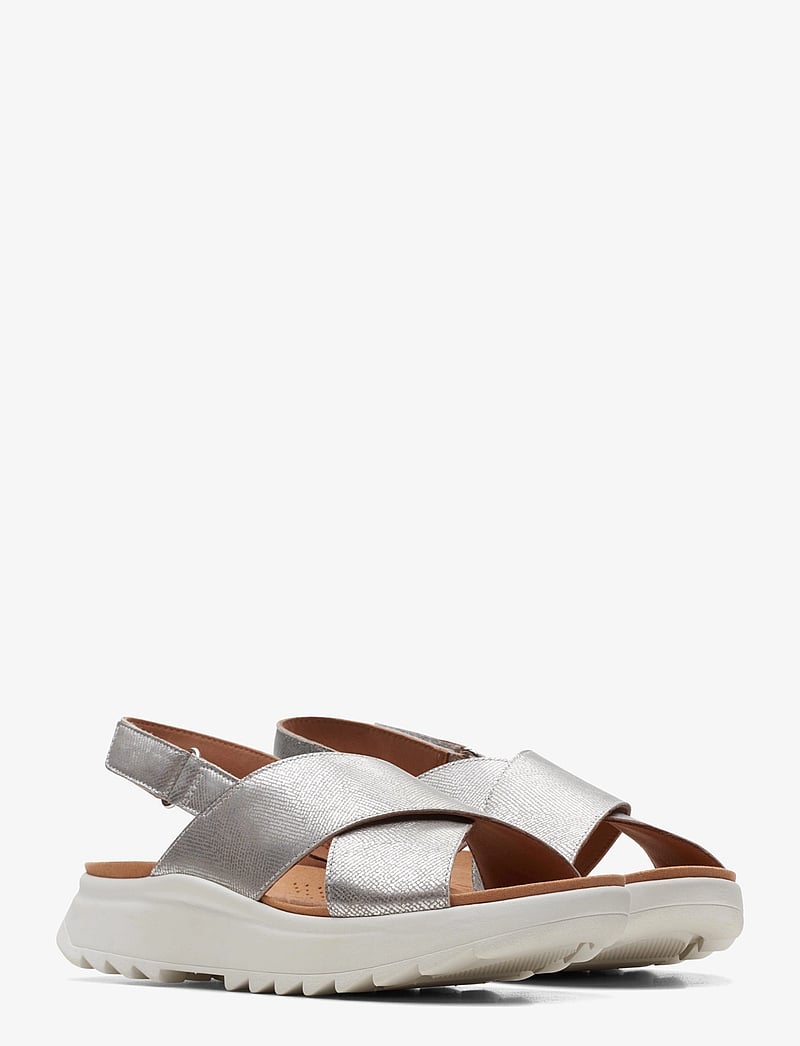 Clarks - DashLite Wish D - platta sandaler - silver metallic - 0