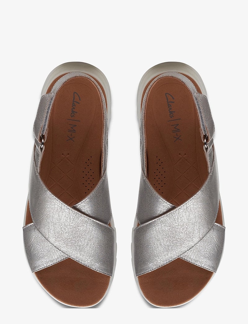 Clarks - DashLite Wish D - platta sandaler - silver metallic - 2