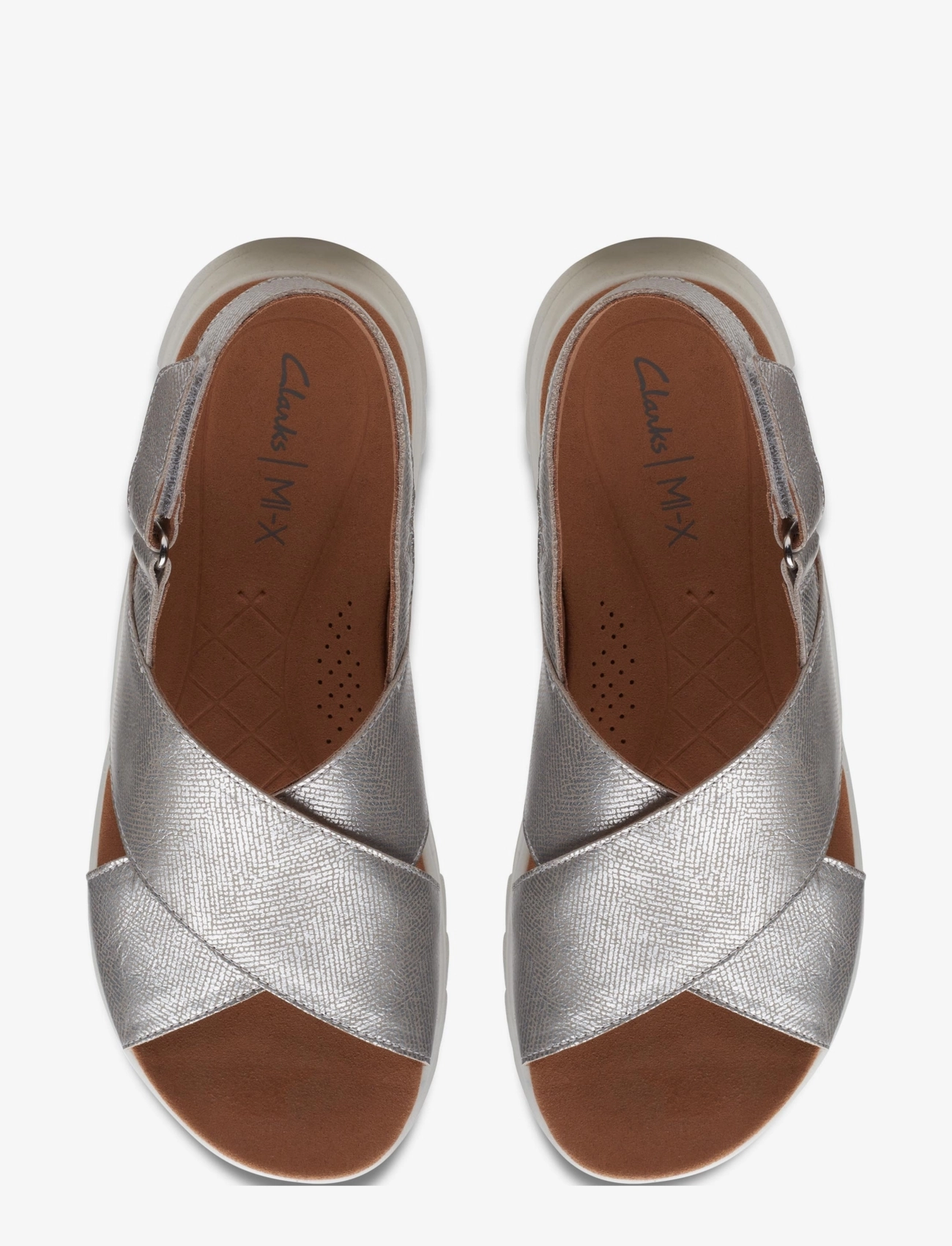 Clarks - DashLite Wish D - platta sandaler - silver metallic - 2