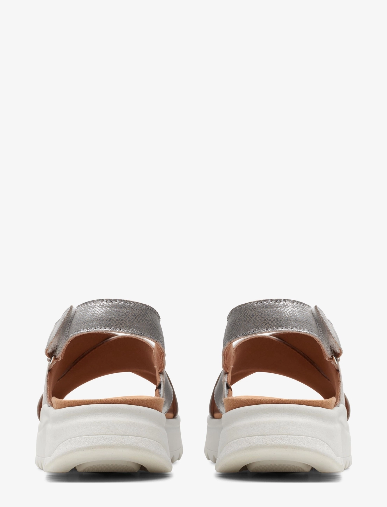 Clarks - DashLite Wish D - platta sandaler - silver metallic - 3