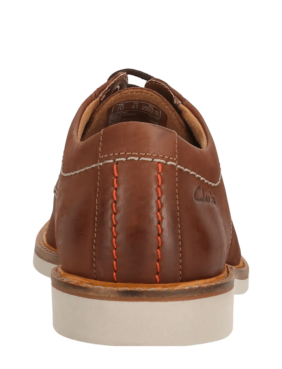 Clarks - Atticus LTLace G - derby-schuhe - dark tan lea - 4