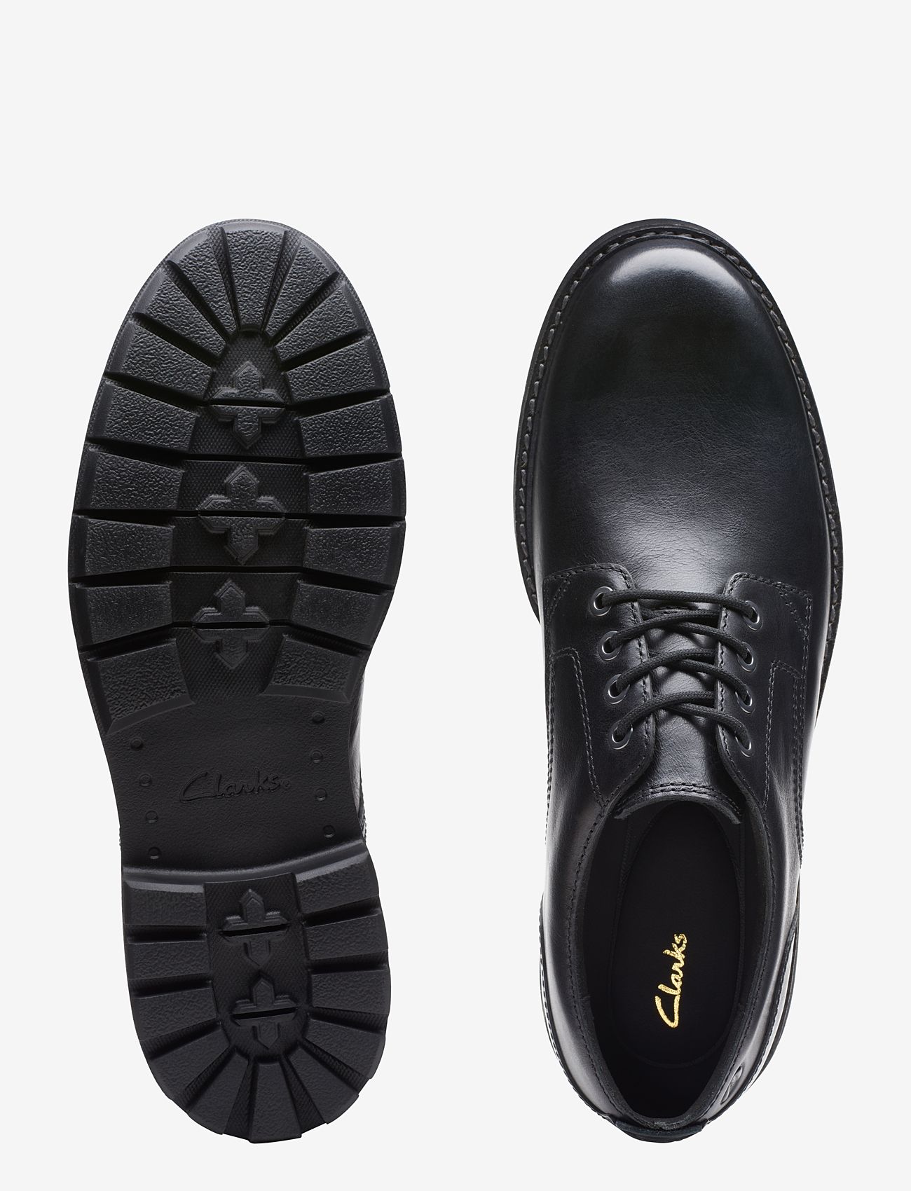 Clarks - Batcombe Tie G - black leather - 2