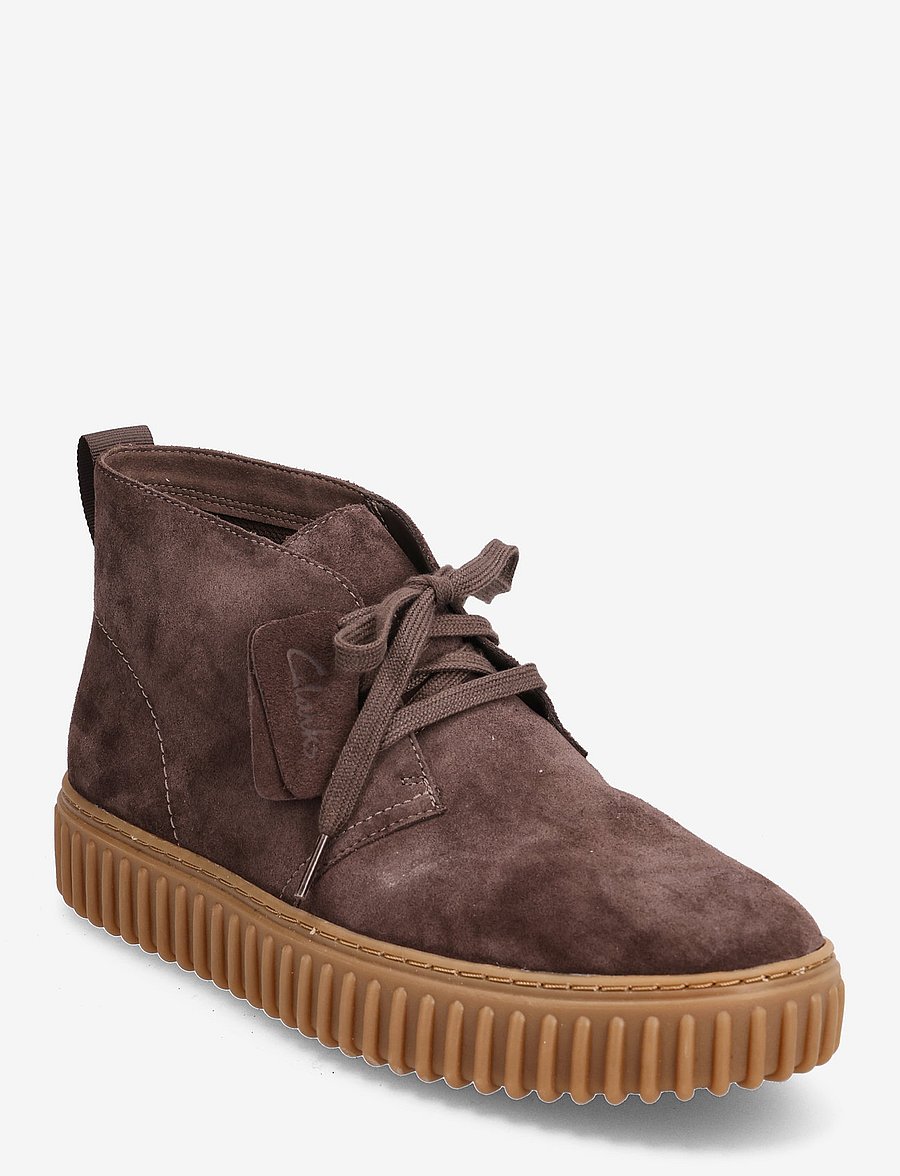Clarks - Torhill DB - laced boots - dark brown suede - 0