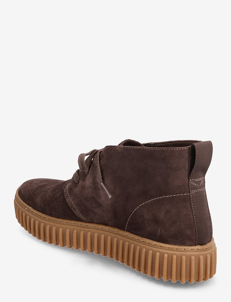 Clarks - Torhill DB - laced boots - dark brown suede - 2
