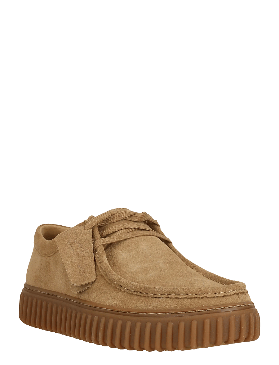 Clarks - Torhill Lo G - moc toe sko - dark sand suede - 0