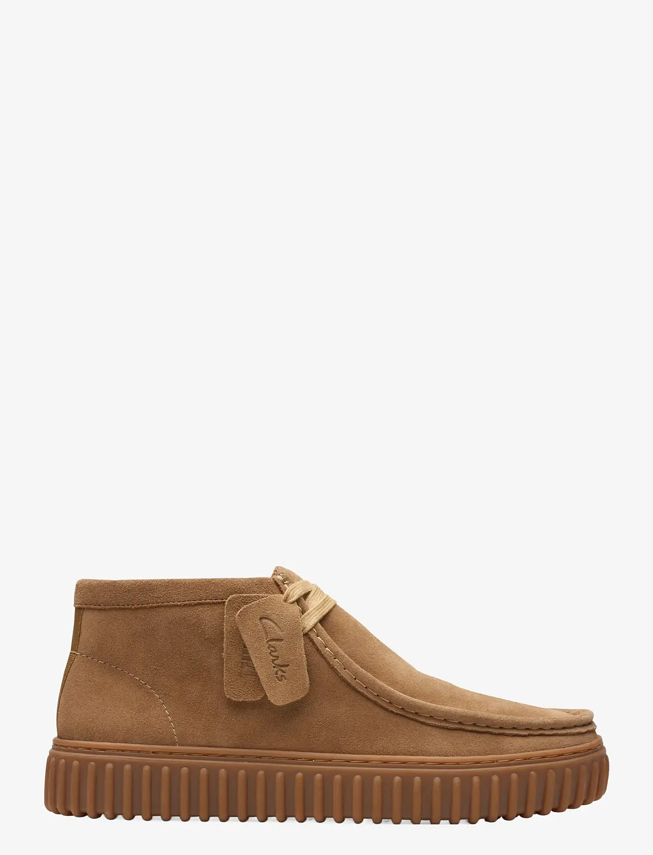 Clarks - Torhill Hi G - moc toe -kengät - dark sand suede - 1