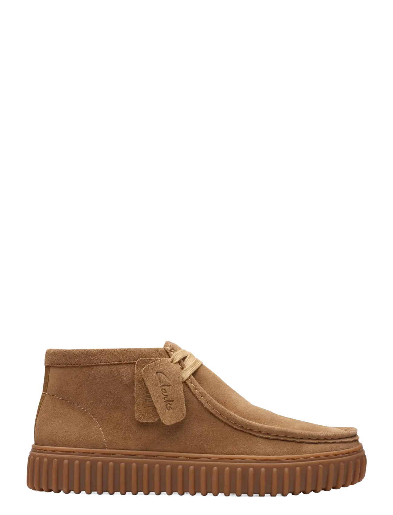 Clarks - Torhill Hi G - moc toe sko - dark sand suede - 1