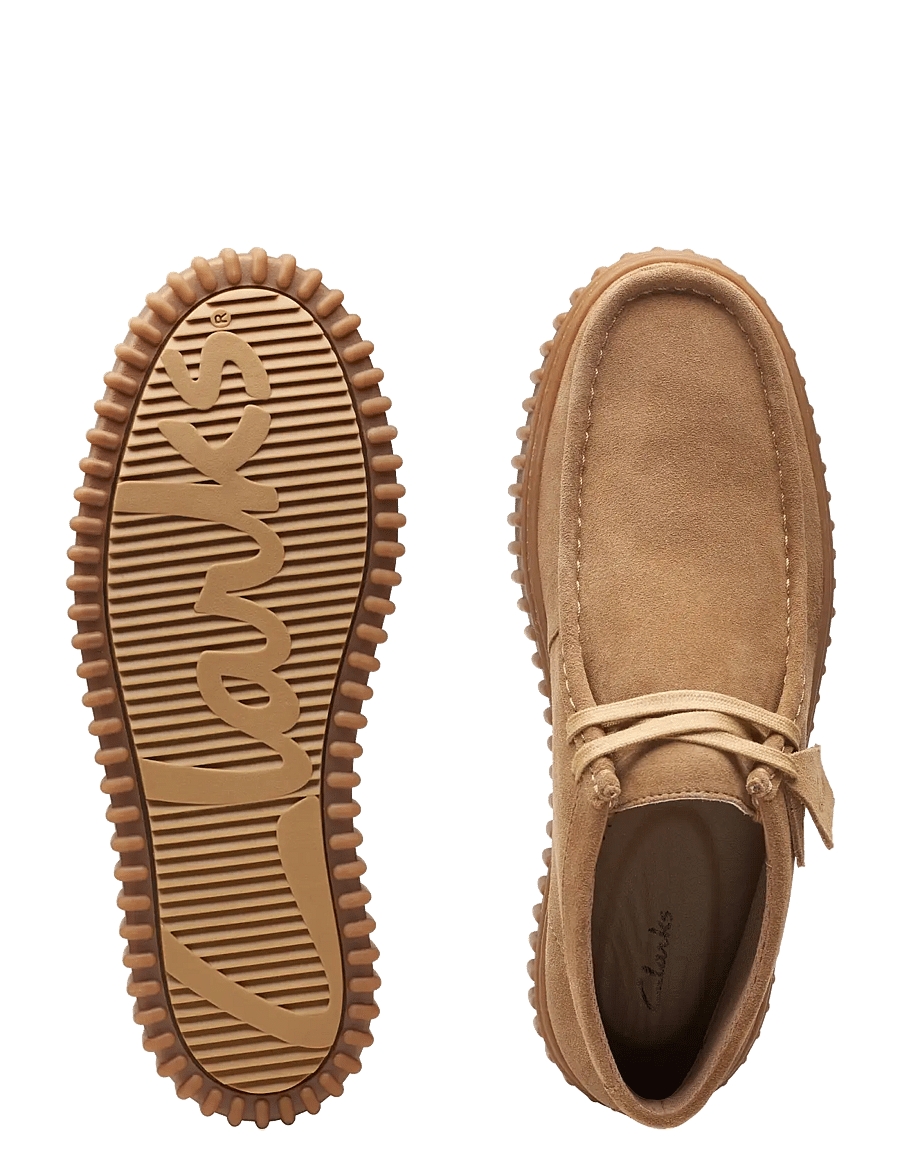 Clarks - Torhill Hi G - moc toe sko - dark sand suede - 4