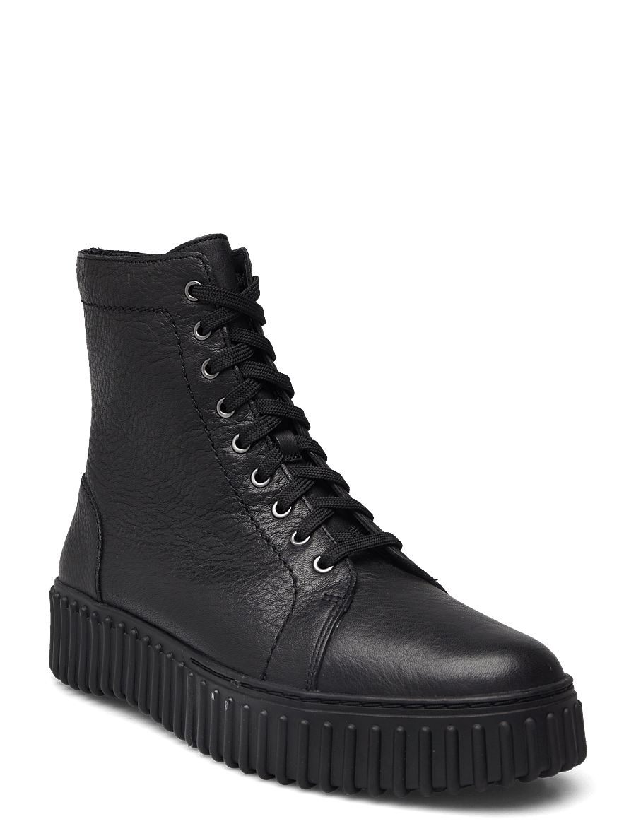 Clarks - Torhill Rise D - geschnürte stiefel - black leather - 0