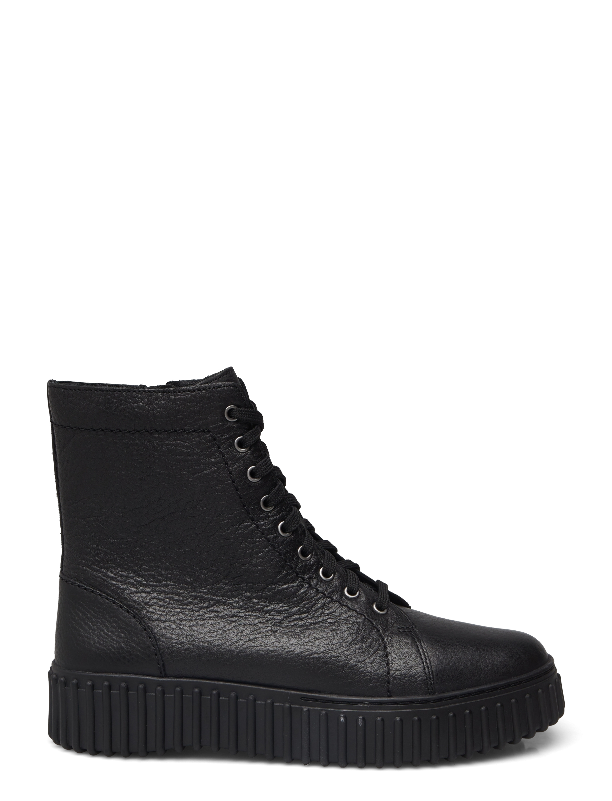 Clarks - Torhill Rise D - snørestøvler - black leather - 1