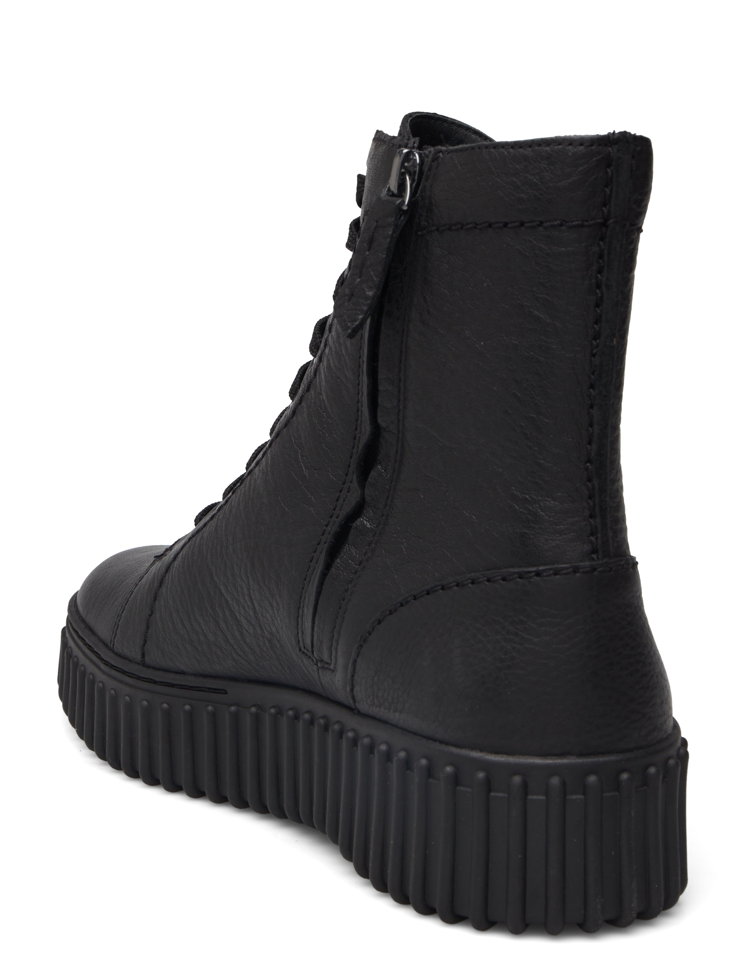 Clarks - Torhill Rise D - snørestøvler - black leather - 2