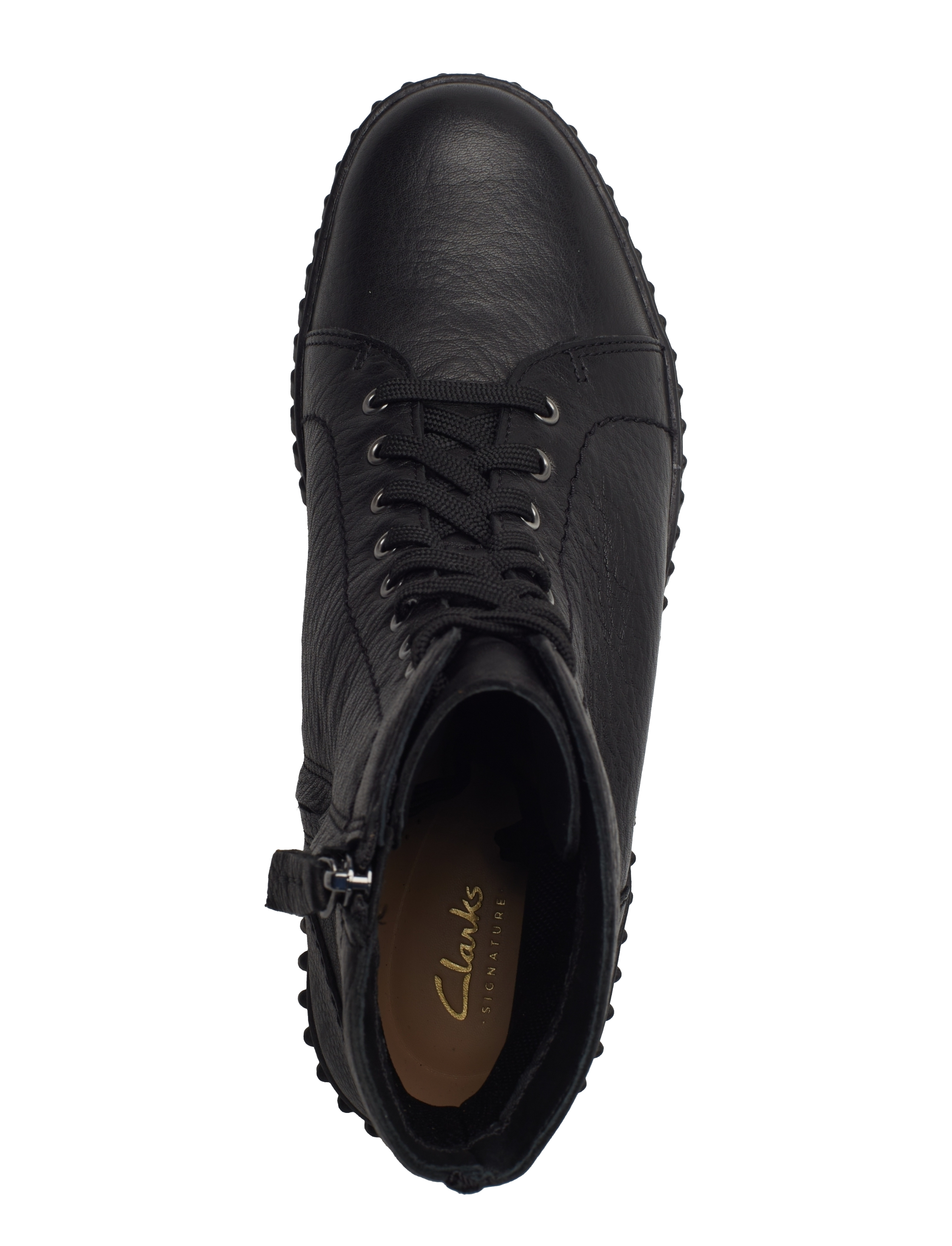 Clarks - Torhill Rise D - snørestøvler - black leather - 3