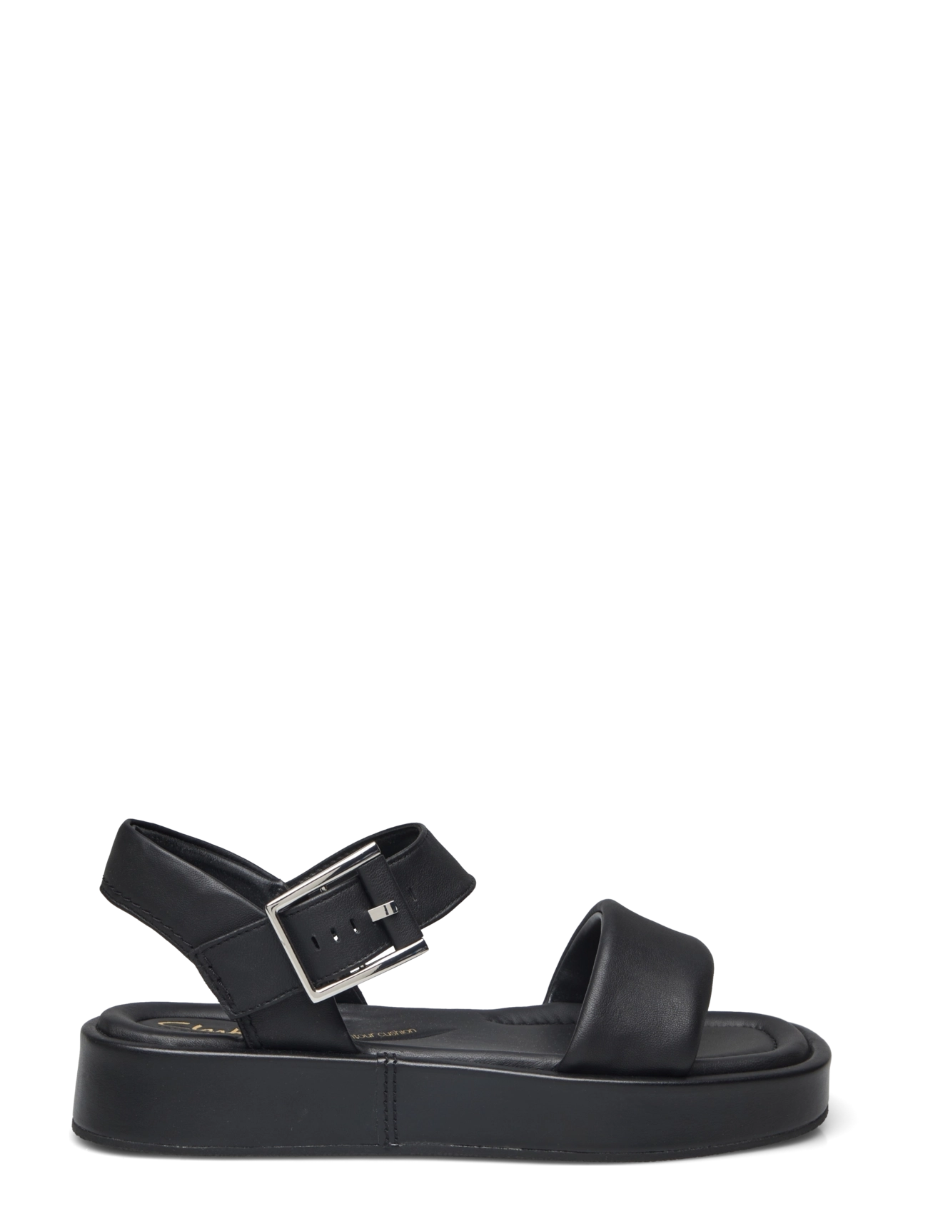 Clarks - Alda Strap D - flade sandaler - black leather - 1