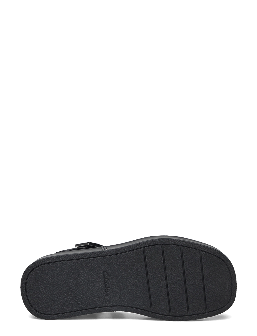 Clarks - Alda Strap D - flache sandalen - black leather - 4