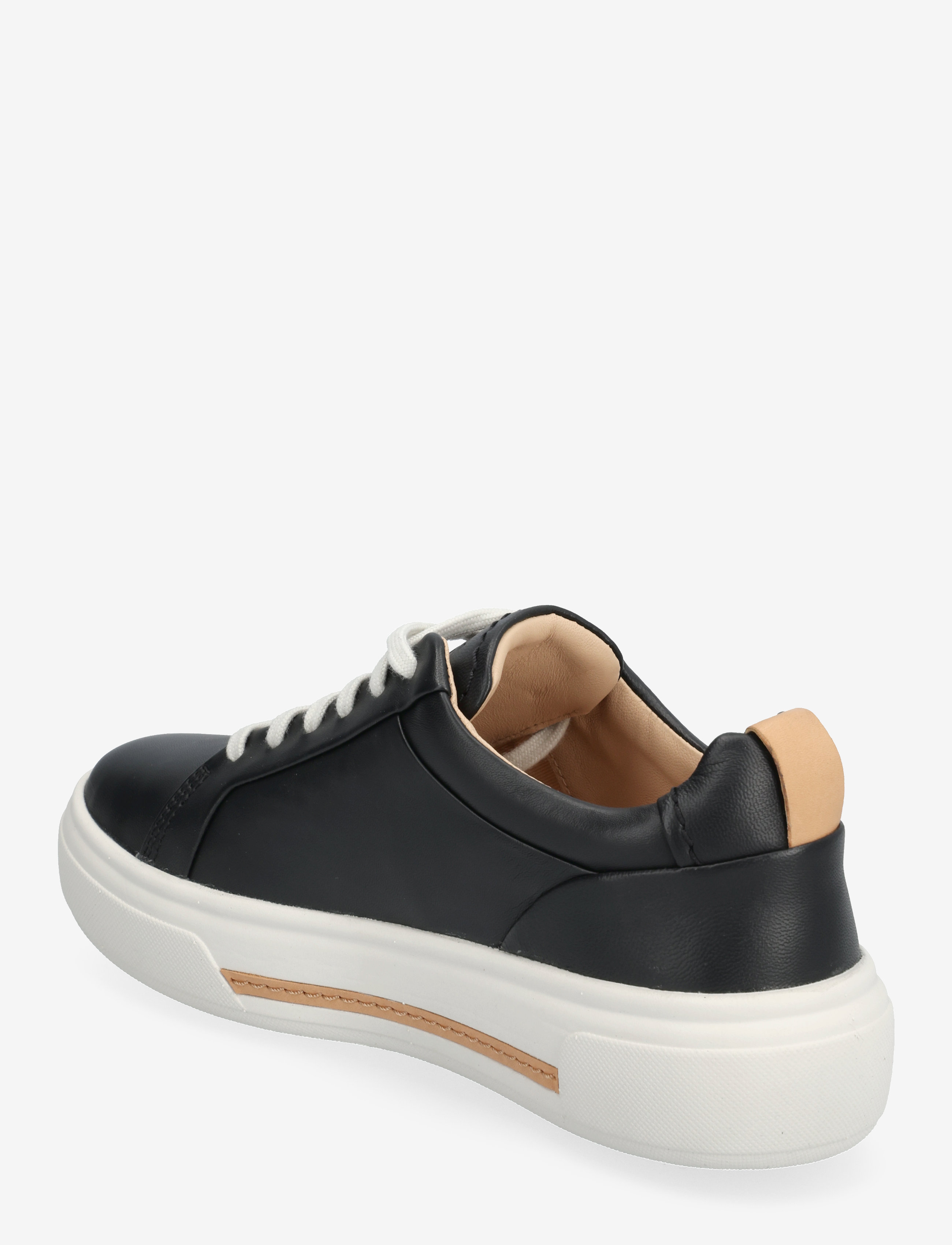 Clarks - Hollyhock Walk D - lave sneakers - black leather - 2