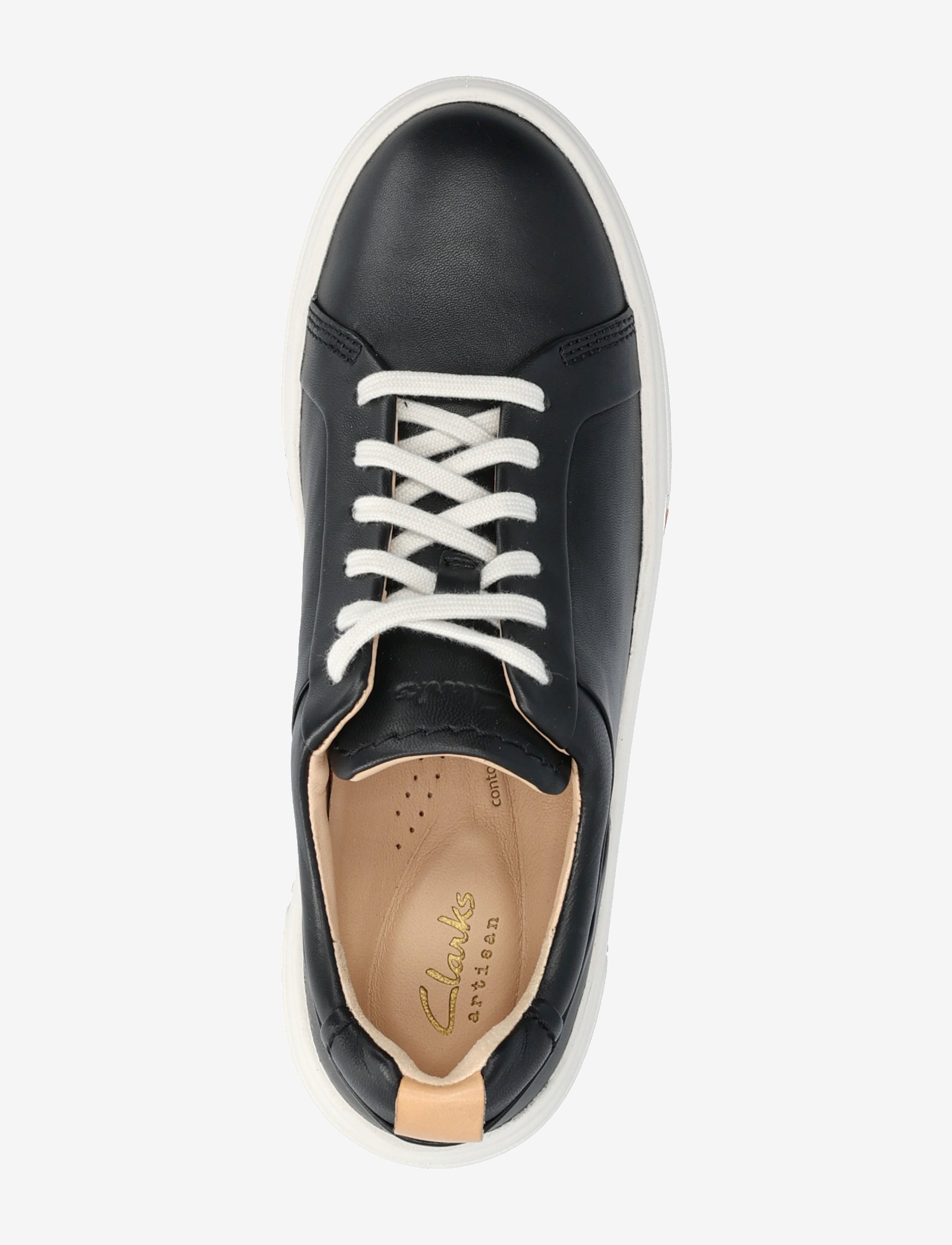 Clarks - Hollyhock Walk D - lave sneakers - black leather - 3