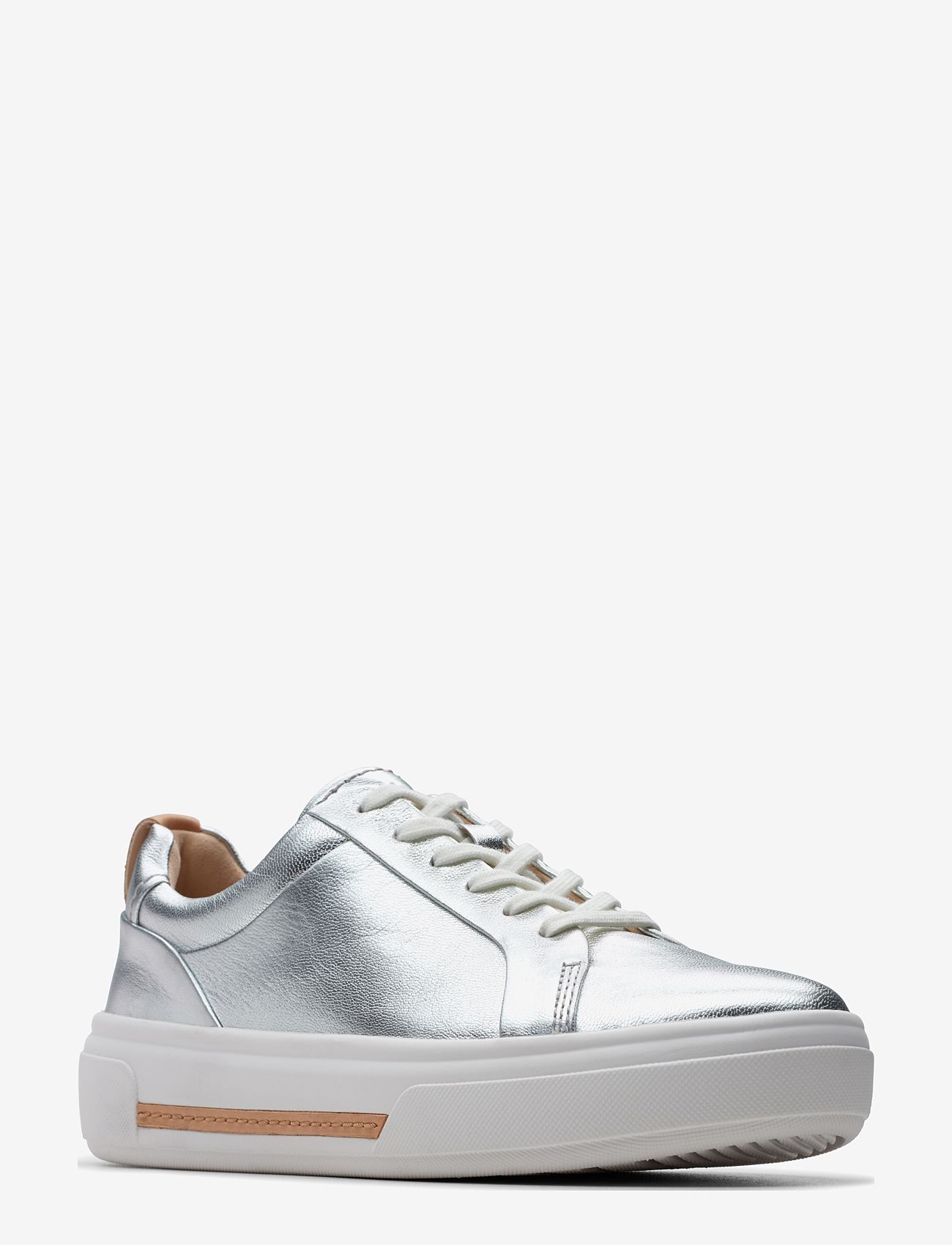 Clarks - Hollyhock Walk D - lave sneakers - silver leather - 0