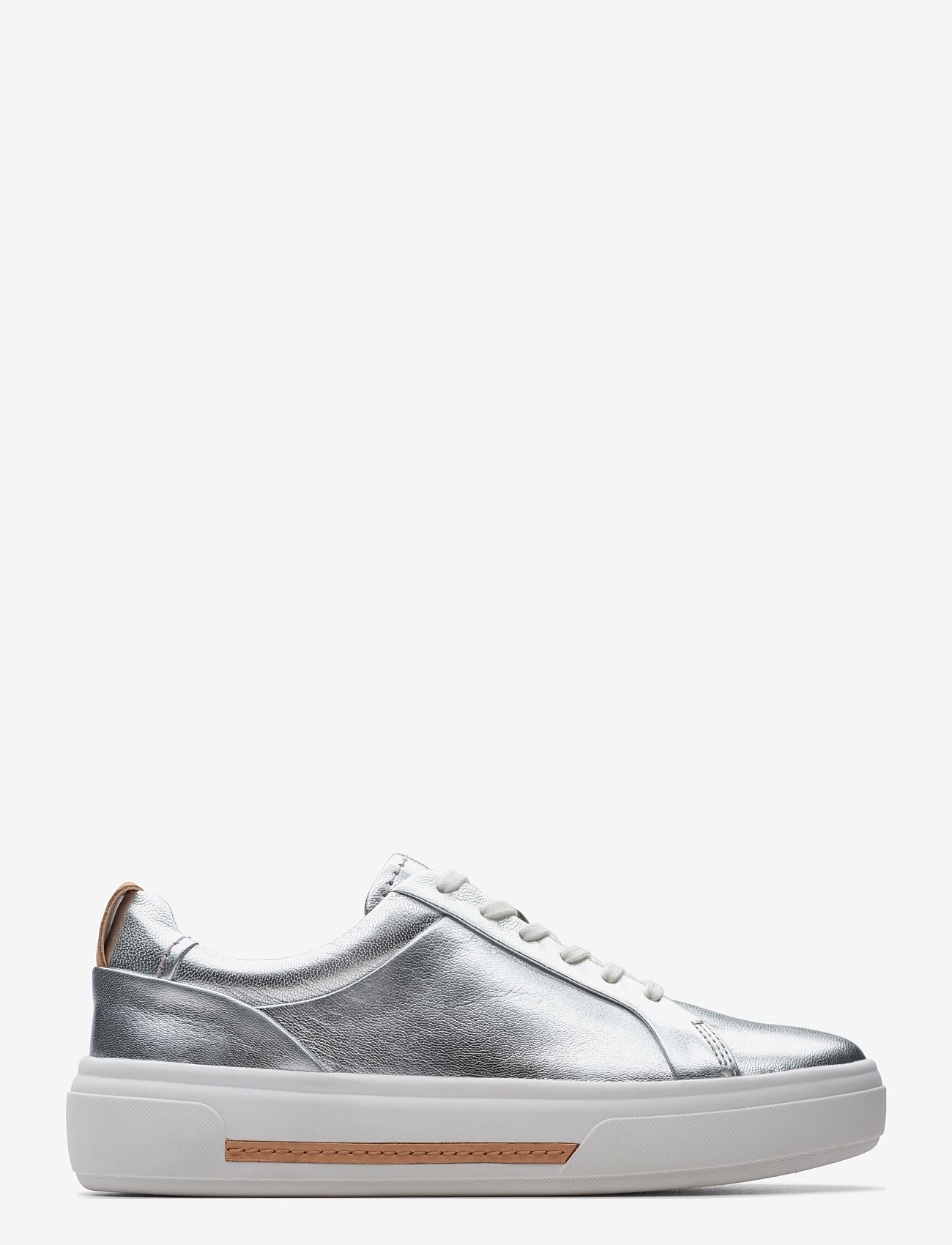 Clarks - Hollyhock Walk D - lave sneakers - silver leather - 1