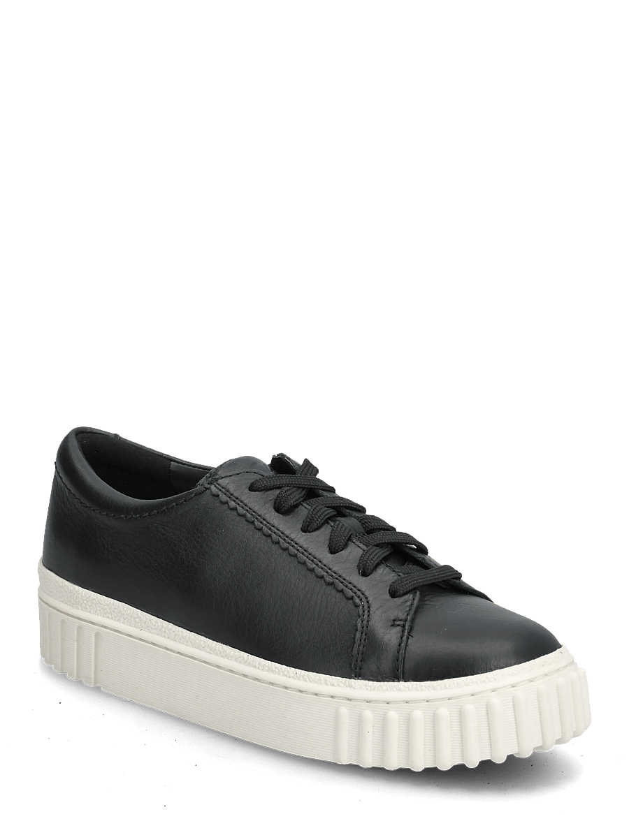 Clarks - Mayhill Walk D - baskets basses - black leather - 0