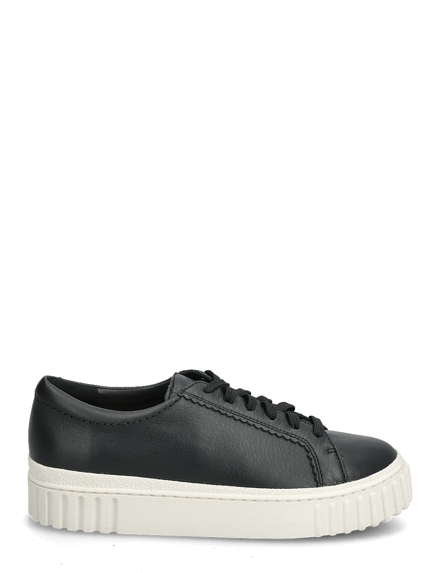Clarks - Mayhill Walk D - baskets basses - black leather - 1