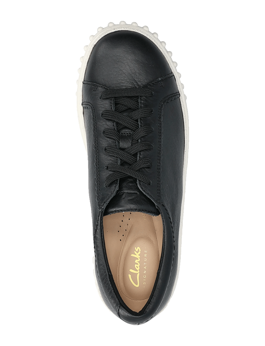 Clarks - Mayhill Walk D - baskets basses - black leather - 3