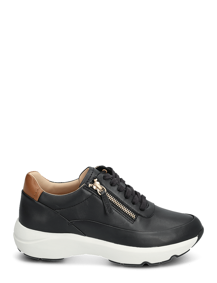 Clarks - Tivoli Zip D - madala säärega tossud - black leather - 1