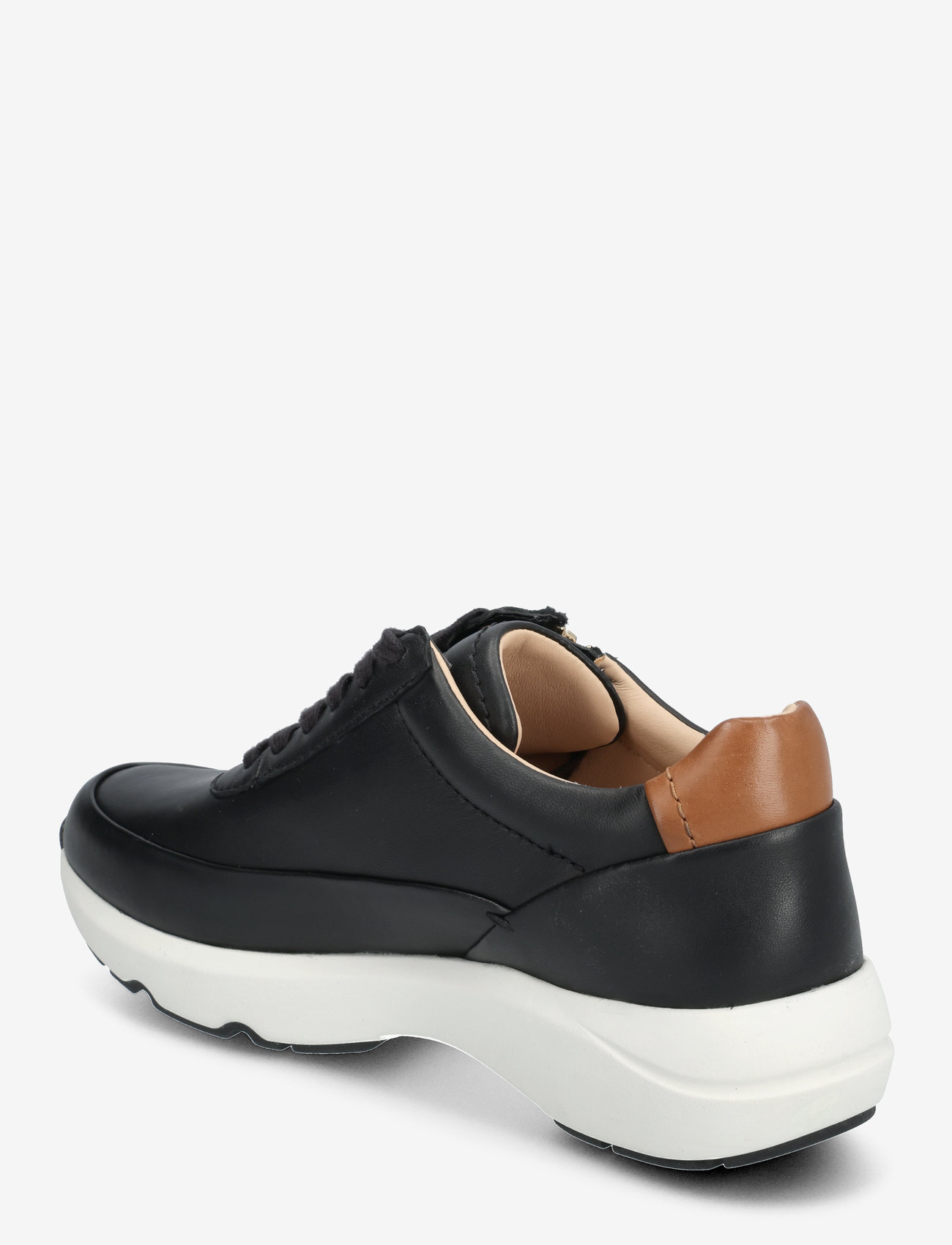 Clarks - Tivoli Zip D - lave sneakers - black leather - 2