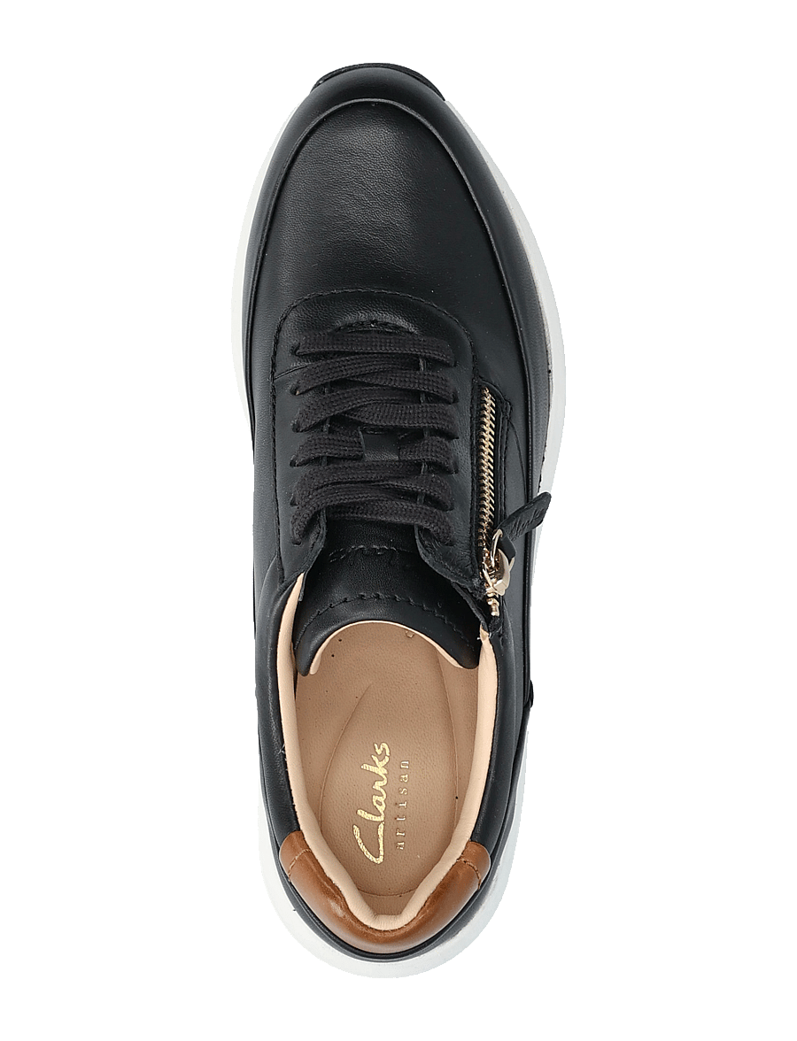 Clarks - Tivoli Zip D - madala säärega tossud - black leather - 3
