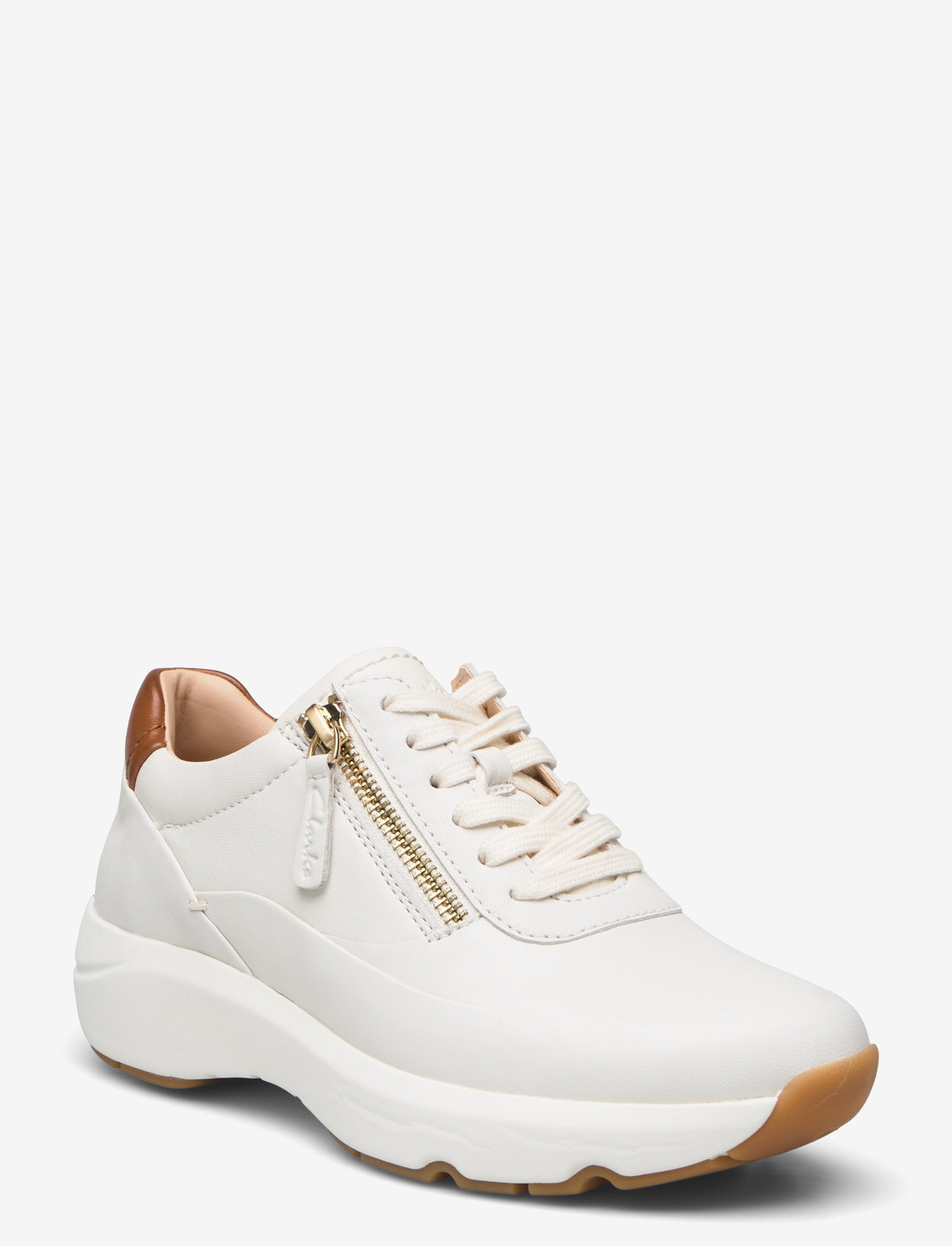 Clarks - Tivoli Zip D - lave sneakers - off white lea - 0