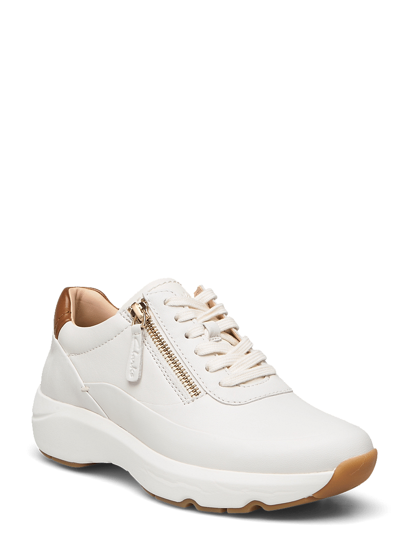Clarks - Tivoli Zip D - konfirmation - off white lea - 0