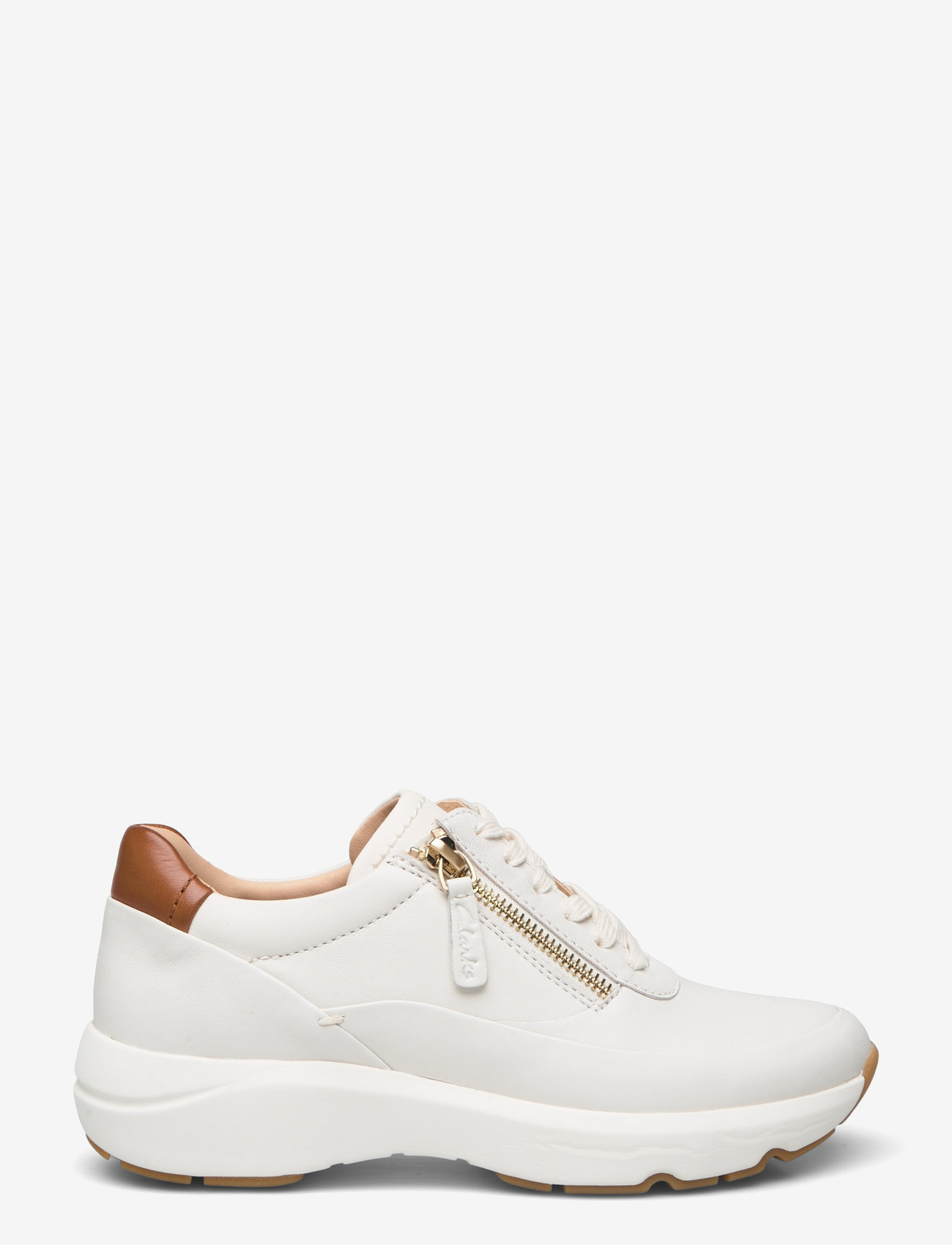 Clarks - Tivoli Zip D - lave sneakers - off white lea - 1