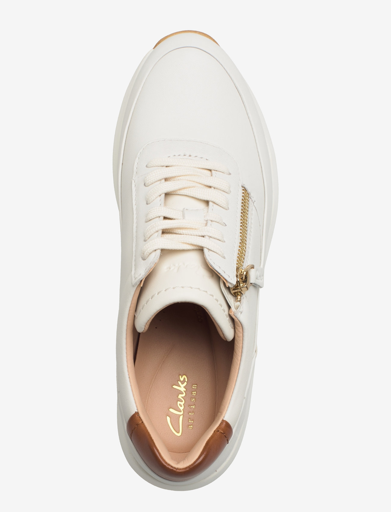 Clarks - Tivoli Zip D - lave sneakers - off white lea - 3