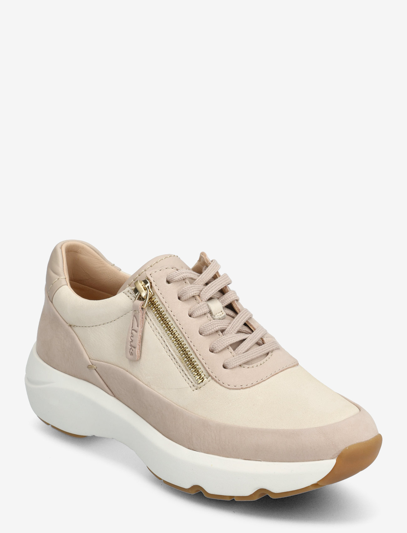 Clarks - Tivoli Zip D - lave sneakers - sand combi - 0
