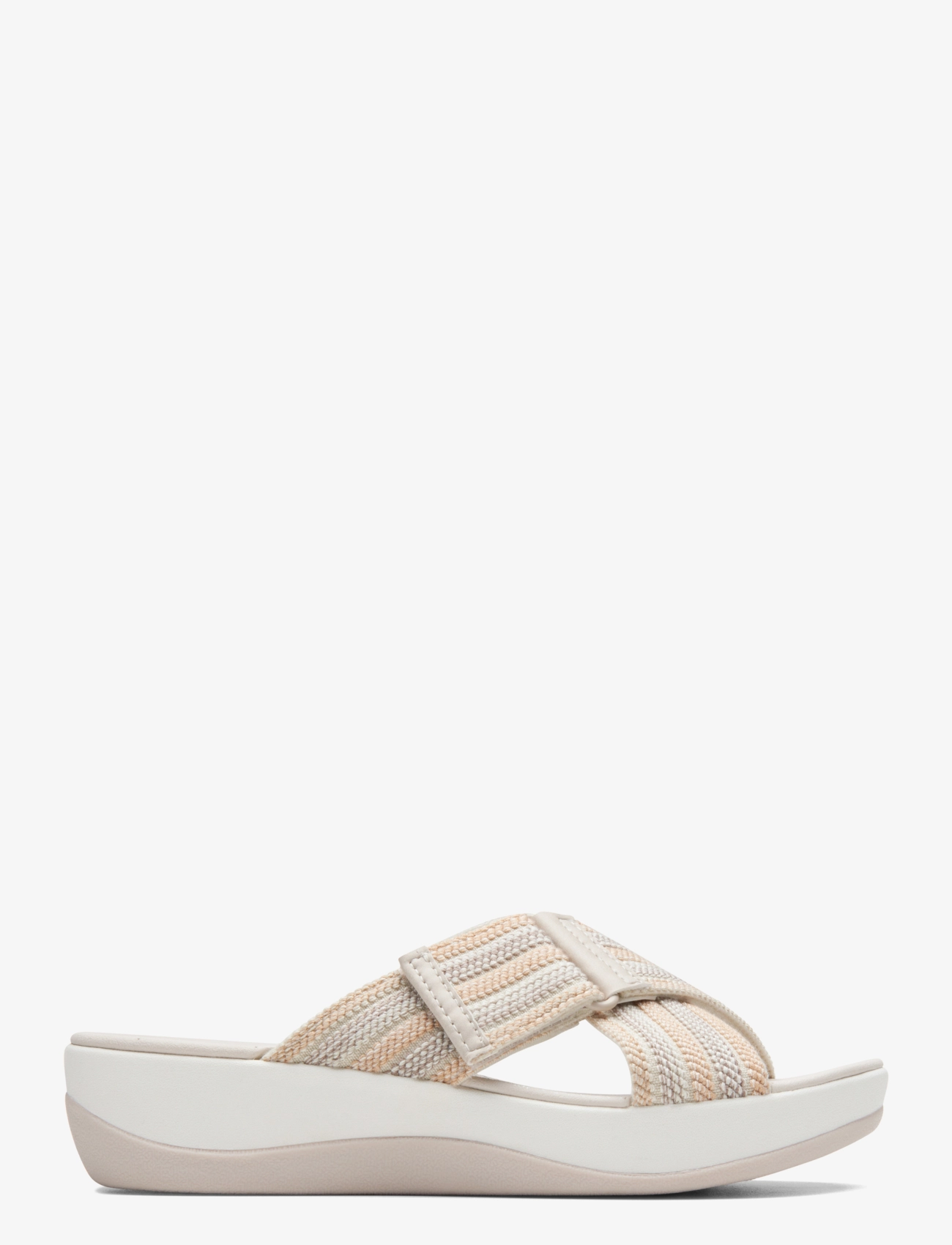 Clarks - Arla Wave D - płaskie sandały - beige combi - 1