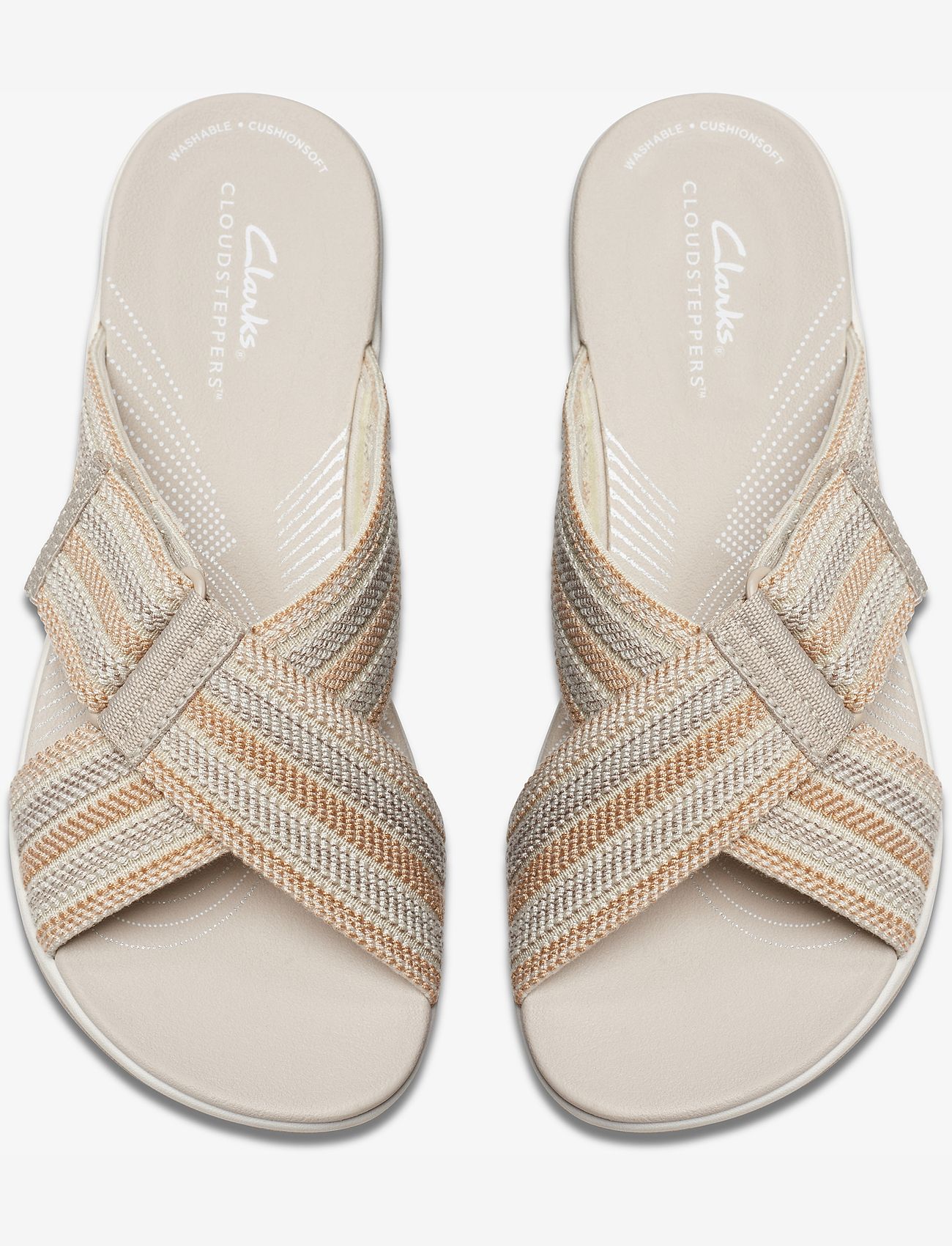 Clarks - Arla Wave D - flat sandals - beige combi - 3