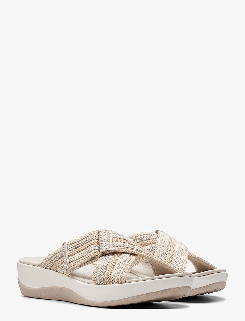 Clarks - Arla Wave D - flade sandaler - beige combi - 0