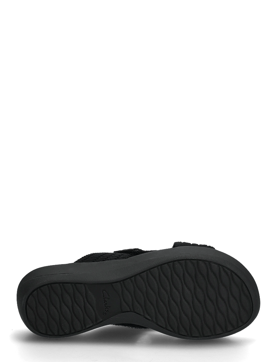 Clarks - Arla Wave D - platta sandaler - black - 4