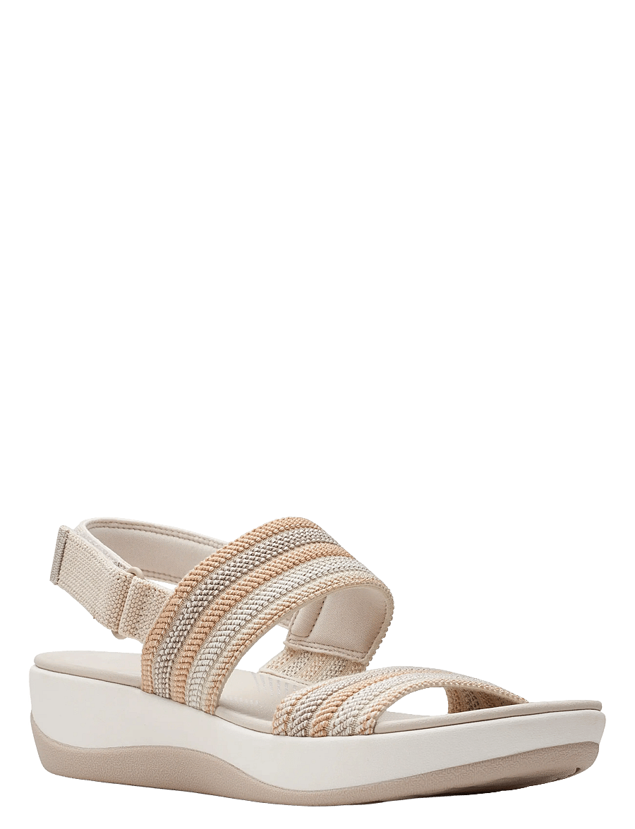 Clarks - Arla Stroll D - platåsandaler - beige combi - 0